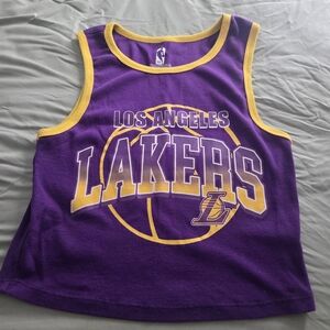 NBA Lakers Purple and Gold Tank Top